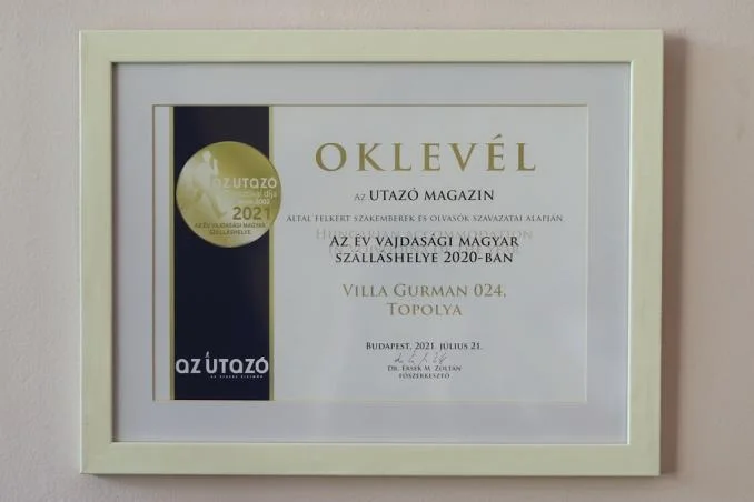 Magyar szálláshelyek közül a legjobb